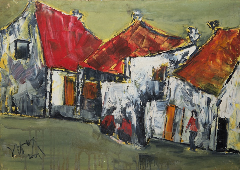 Tranh Sơn Dầu Lối Về